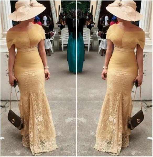 

elegant aso ebi evening dresses lace mermaid offtheshoulder prom dress sweep train zipper back 2017 african womenformal gowns3235407, Black;red