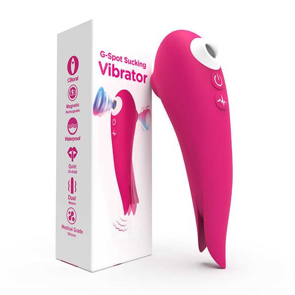 

new supplies double sucking tongue massage stick husband and wife transfer toys