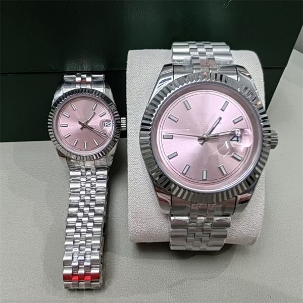 

luxury watch womens designer watches 3235 datejust silver plated strap popular orologio 36/41mm pink dial 28/31mm mens watches 126300 xb03 c, Slivery;brown