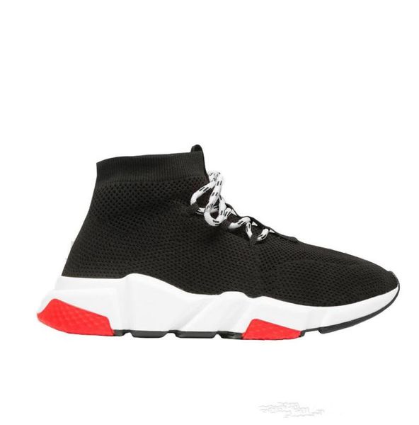 

2020 sneakers speed clearsole black jacquard knit white black graffiti sole flat sock boots casual shoes speed trainer runner6193229
