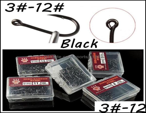 

fishing hooks sports outdoors 1000pcs10box 10 sizes 312 black ise hook high carbon steel barbed fishhooks pe dhyjq3965684