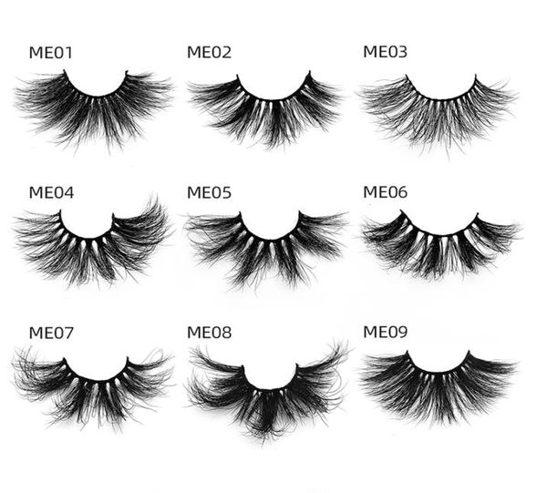 

25 mm mink lashes 8 d mink lashes false eyelashes hand made eyelash packaging custom me series 20 styles 10 pairs fedex shipp8330997