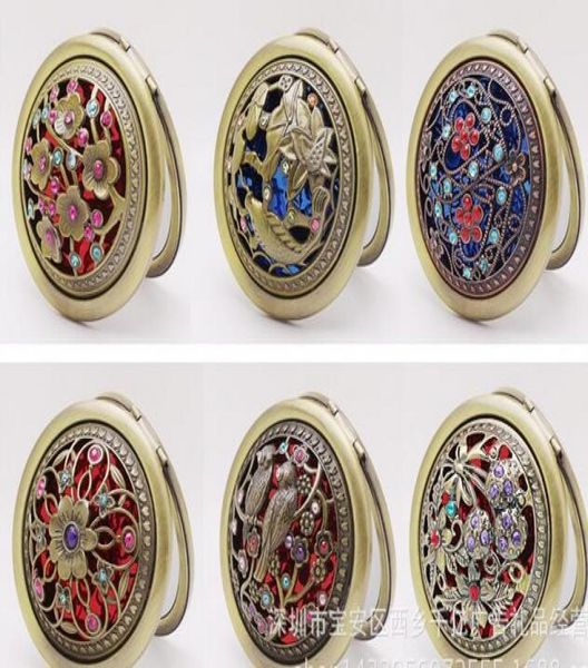 

portable pocket mirror two sides folding makeup mirror cosmetic makeup vintage mirror kd16173865