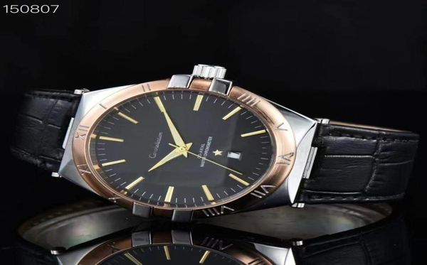 

omeg wrist watches for men 2022 new mens watches all dial work quartz watch luxury brand chronograph clock rubber4631975, Slivery;golden