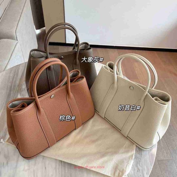 

original h home tote bags wholesale leather layer online garden bag commuter handbag with real logo