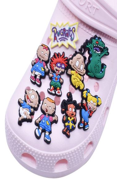 

anime charms whole halloween horror chucky cartoon croc charms shoe accessories pvc decoration buckle soft rubber clog charms 3415514, Blue
