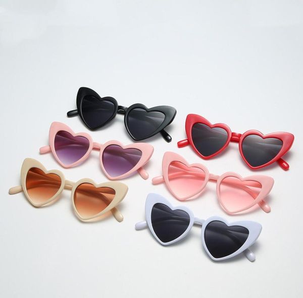 

summer kids sunglasses fashion girls love heart shape uv 400 sunglasses children pography props boys beach sunblock q52209579371, Blue