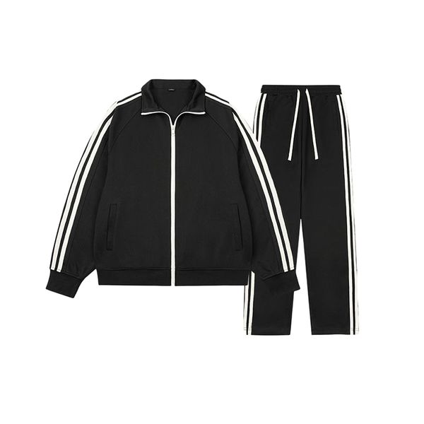 

palm angels tracksuit men women's sweatshirt tech fleece sweatshirt set casual long sleeve 2 piece set jogging sweatshirt jacket men&#0, Gray