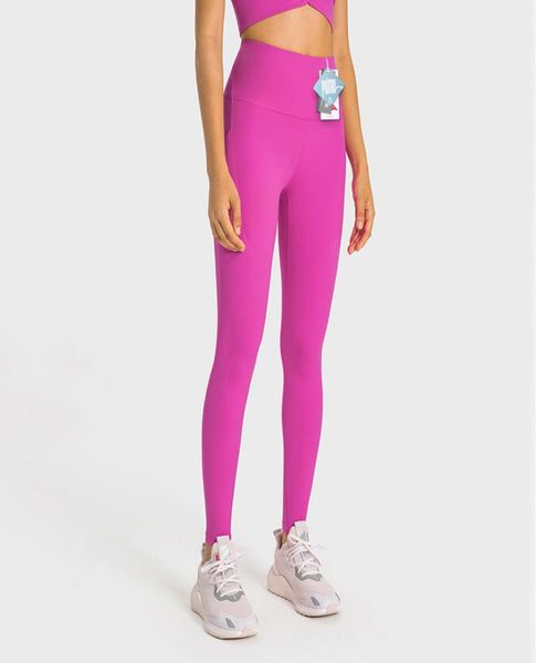 

et004 double 6 lycra yoga pants tline antibacterial high rise pant nude sense leggings buttery soft running tight sweatpants wome3308222