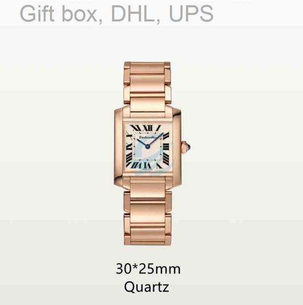 

superclone luxury watch tank cart fashion women factory wholesale luxury cter stainless steel quality automatic mechanical watches, Slivery;brown