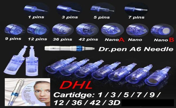 

100pcs 13579123642nano microneedle cartridge for derma pen dr pen ultima a6 needle cartridge skin lifting4484242