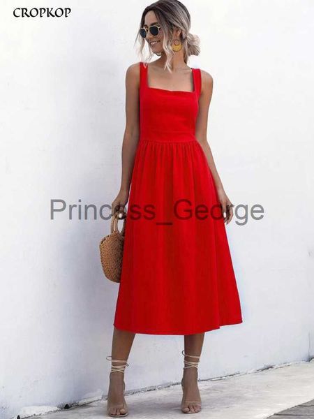 

party dresses women long dress summer backless casual white black ruched slip midi sundresses 2022 ladies strap clothes for women y2k x0629