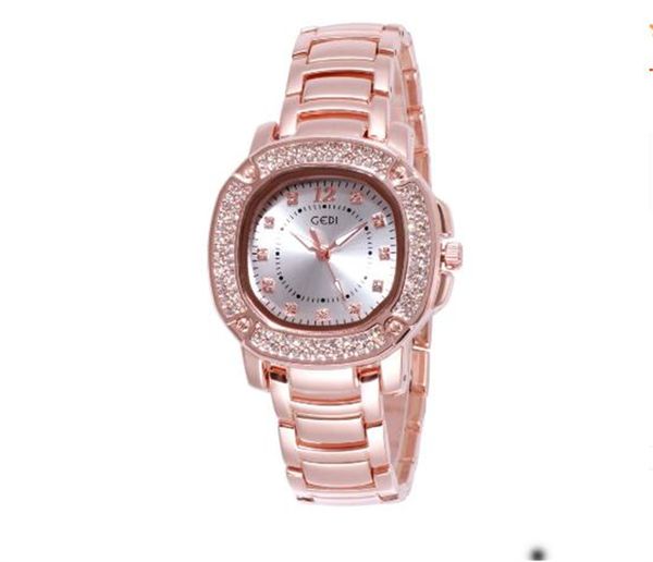 

2023 light luxury full sky star watch fashion high appearance double row diamond waterproof steel band watch, Slivery;golden