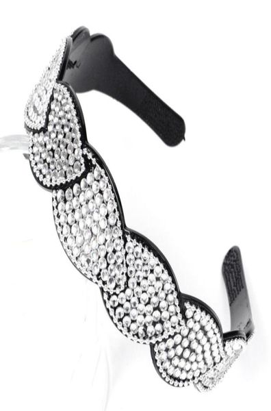

women headband alice band diamante rhinestone crystal chains leaf hair accessory r4761713756, Black;brown