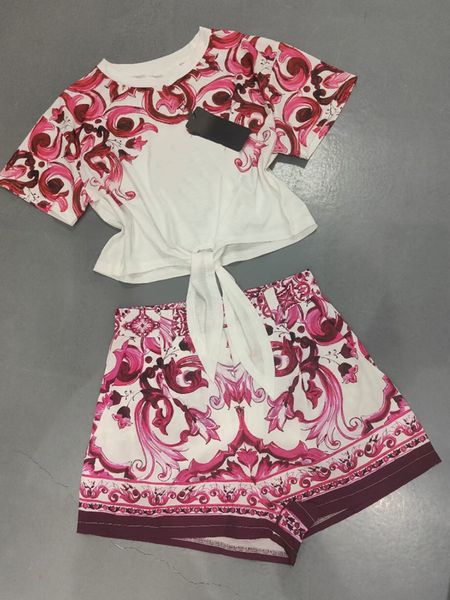 

two piece dress retro style red blue and white porcelain camisole igh waist shorts fashion twopiece womens dress 230627
