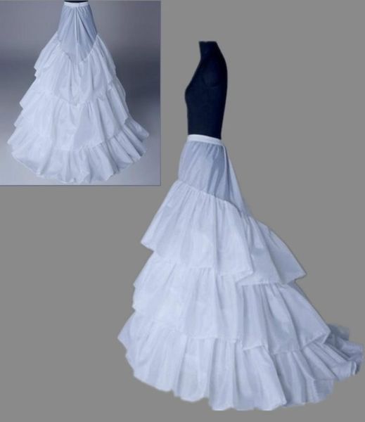 

petticoat 3 layers wedding gown train petticoat crinoline underskirt wedding accessories8299854, White
