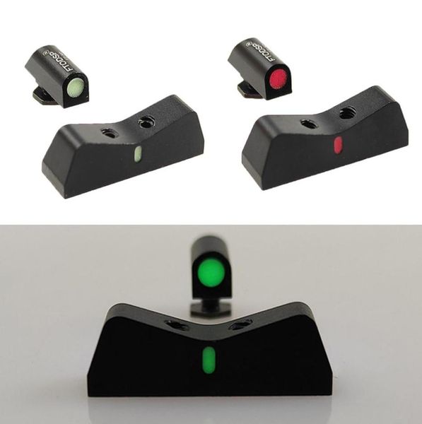 

new scope big dot night sights pistols front and rear glow in the dark for g17 17l 19 22 23 2425 26 27 28 31 32 337510696
