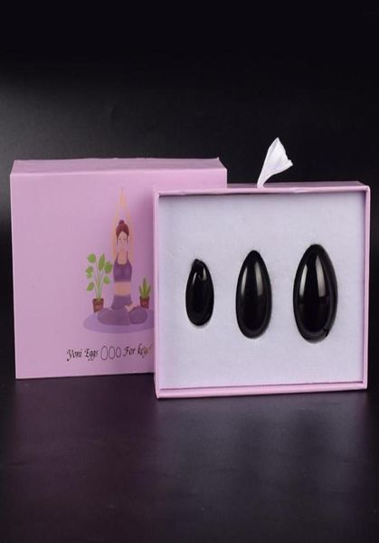 

massage eggs drilled natural obsidian yoni egg wand women kegel exerciser jade massager vaginal muscles tightening ball health car1371432