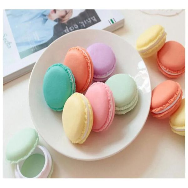 

candy color macaroon jewelry box case package for earrings ring necklace pendant mini cosmetic jewelry packaging wholesale ship wvh9k, Black;white