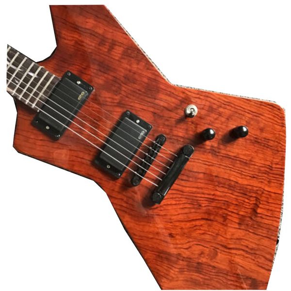 

shaped electric guitar with active pickup black hardware rosewood fretboard