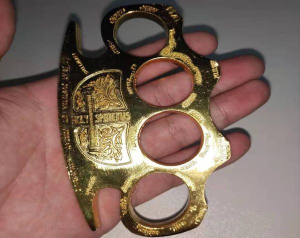 

detective constantine brass knuckle dusters gold powerful damage safety equipment selfdefense42408710902