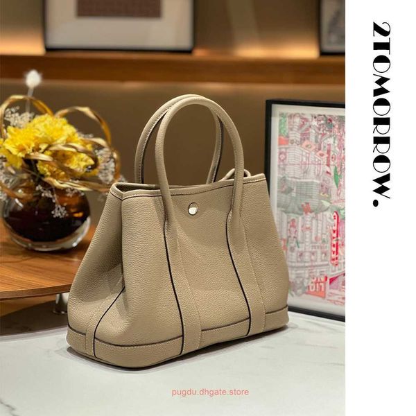 

designer h home tote bags for women online store garden party 30cm original togo calfskin trench coat grey garden bag with real logo