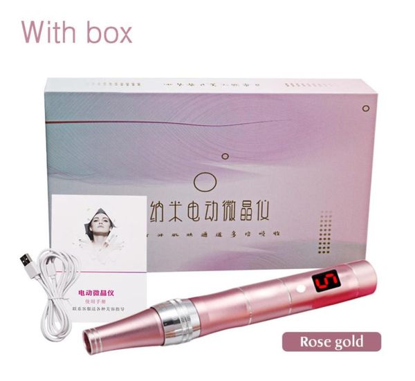 

drimp derma pen auto micro needle system adjustable needle lengths 025mm30mm electric dermapen stamp auto microneedle system4488509