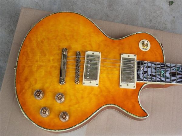 

2022 electric guitar color shell edging big flame fingerboard guitar3186790