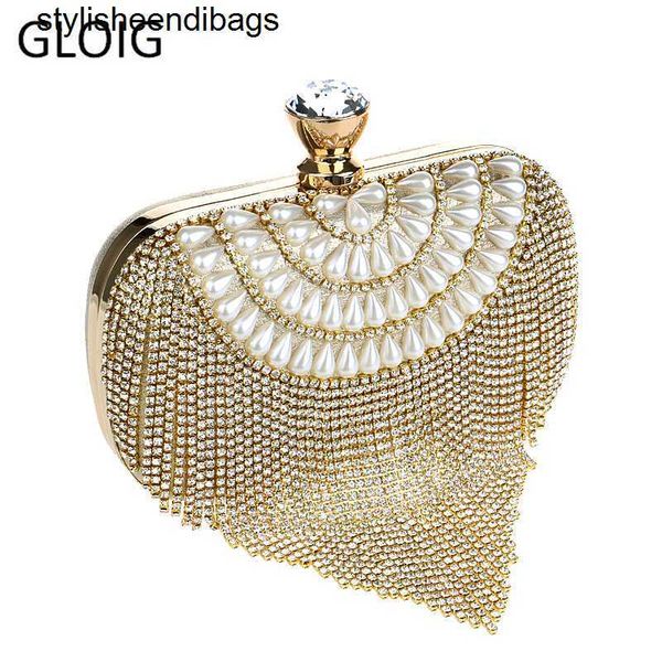 

totes gloig tassel rhinestones clutch beading lady bags diamonds small purse chain shoulder handbags wedding party evening bag stylisheendib