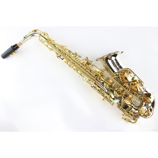 

margewate mas-780 alto saxophone in e-flat with white brass body