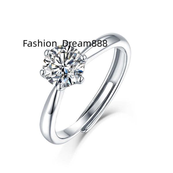 

s925 sterling silver square 1ct moissanite rings exquisite shiny full diamond rings for women engagement jewelry manufacturer