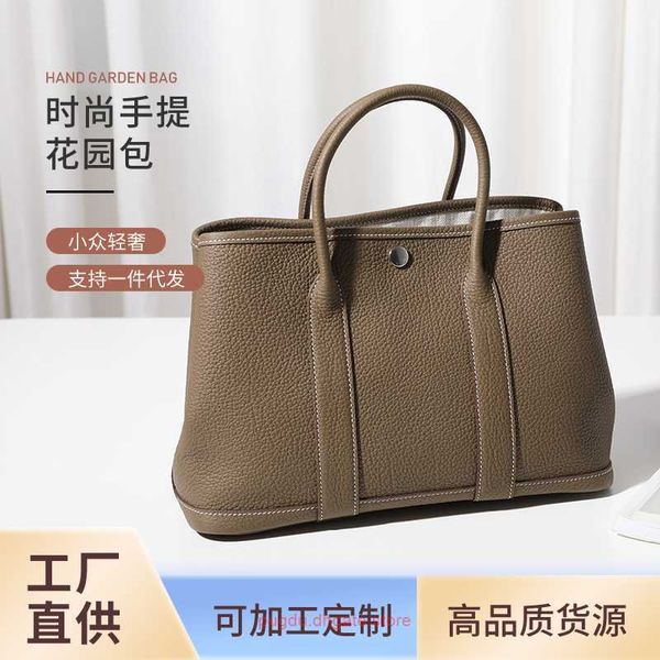 

original h home tote bags wholesale new leather high capacity commuter tote briefcase versatile garden fashion handbag with real logo