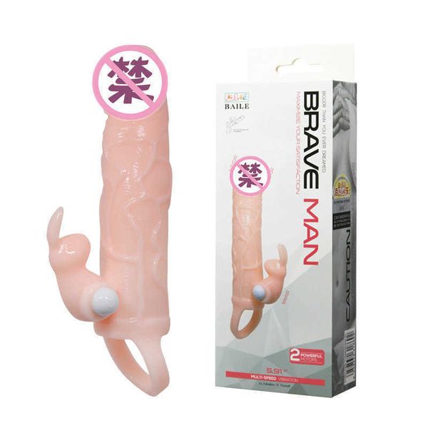 

baile touch vibration sleeve men's dual motor soft rubber products 26225a