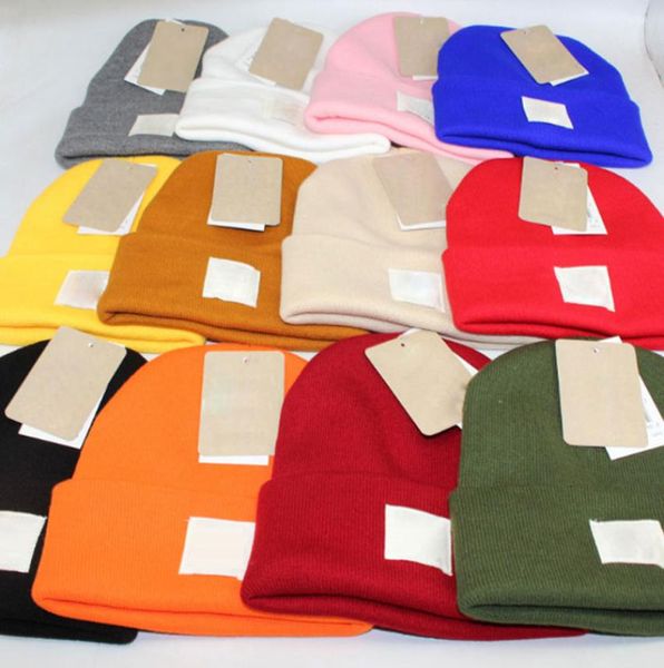 

kids adults winter beanies hats knitted warm beanies casual hats caps for kids men women 12 colors good quality7279473