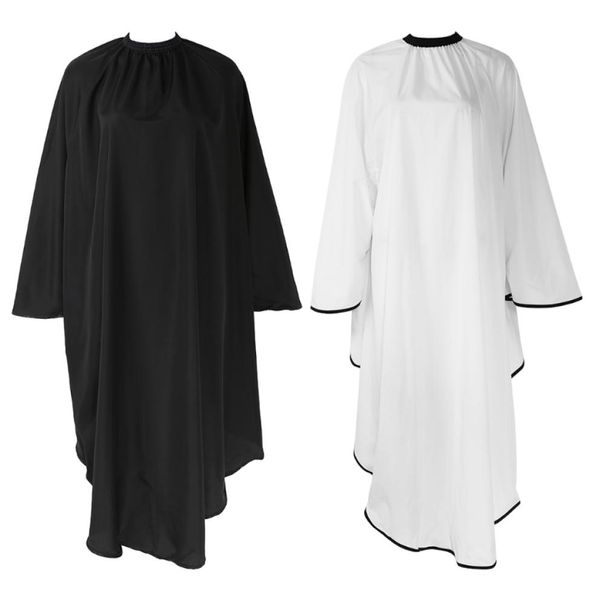 

salon professional waterproof hair cut barbers cape hairdressing cloth with cuff hair cutting wrap blackwhite new3128533