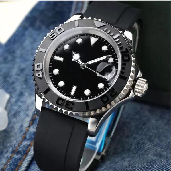 

watches classic mens bigger date mirror automatic luxury yacth watch mechanical movement designer watches steel master oyster original wrist, Slivery;brown