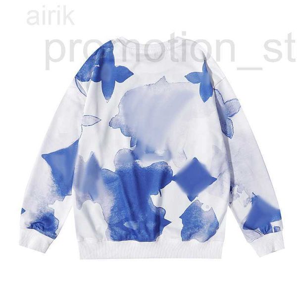 

men's hoodies & sweatshirts designer mens reflective tie dye contrast color letter pattern women trendy sweatshirt autumn long sleeve, Black