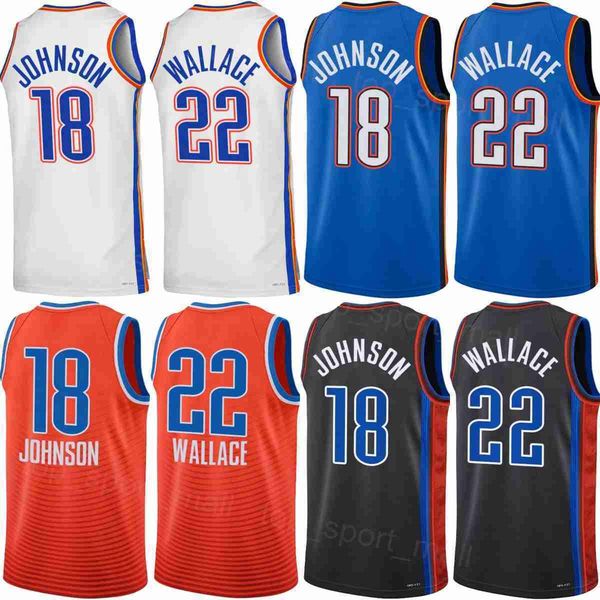 

printed man kids basketball cason wallace jerseys 22 keyontae johnson 18 shai gilgeous-alexander 2 luguentz dort 5 jeremiah robinson-earl 50, Black;red