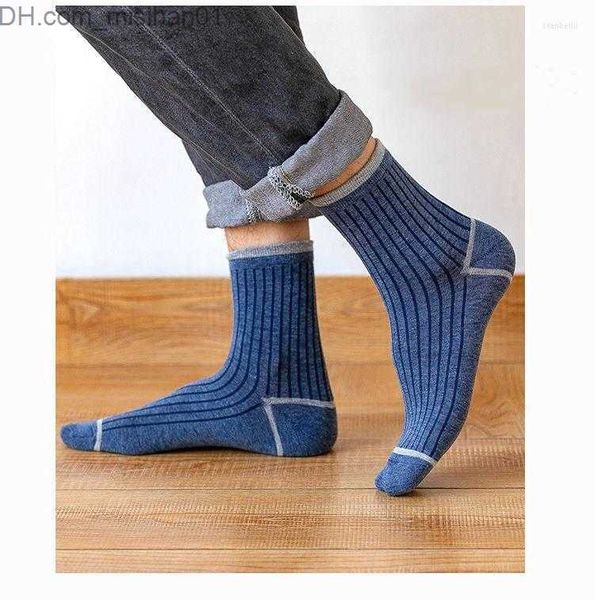 

men's socks men's socks man crew sweat absorbing breathable sport cotton four seasons z230630, Black