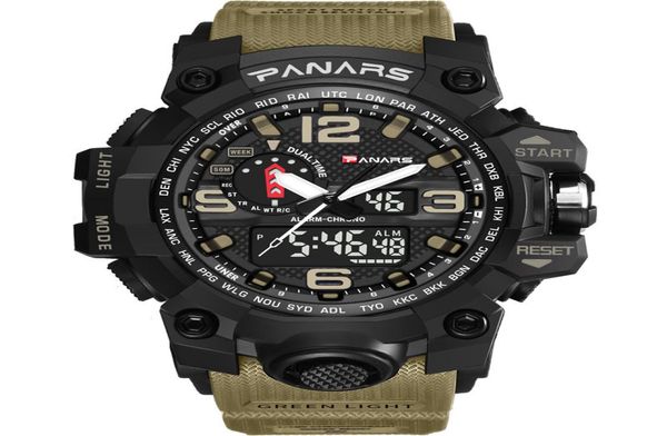

panars camouflage tactical digital watch men039s fashion sports army watch water proof led electronic wrist watches with box8955995, Silver