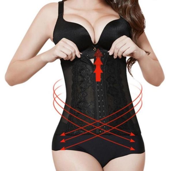 

waist support women trainer body shapers slimming belt modeling strap steel boned postpartum band bustiers corsage corsetswai3673491, Black;gray