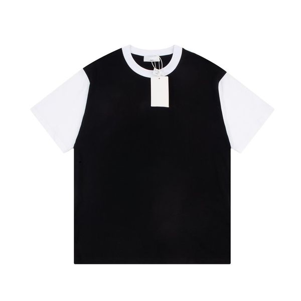 

2023 new arrivals fringed t-shirt in cotton jersey black/white