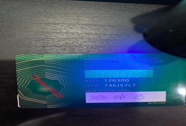 

highest quality green security warranty card custom print model serial number address on guarantee card watch box for boxes watche5929192, Black;blue