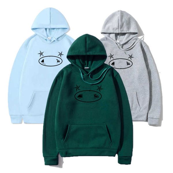 

mens corteizs hoodies demon island sweatshirts designer women fashion loose ship printed streetwear clothing lovers high street 7e54, Black