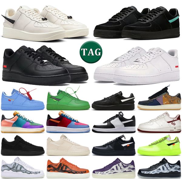 

one designer running shoes men women 1 low white black phantom pine green university blue total orange fossil skeleton halloween mens traine