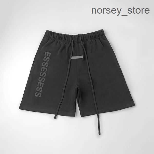 

men shorts designer essentail clothing apparel essen mens womens cotton sports short fashion street style tide knee length essent pants cort, White;black