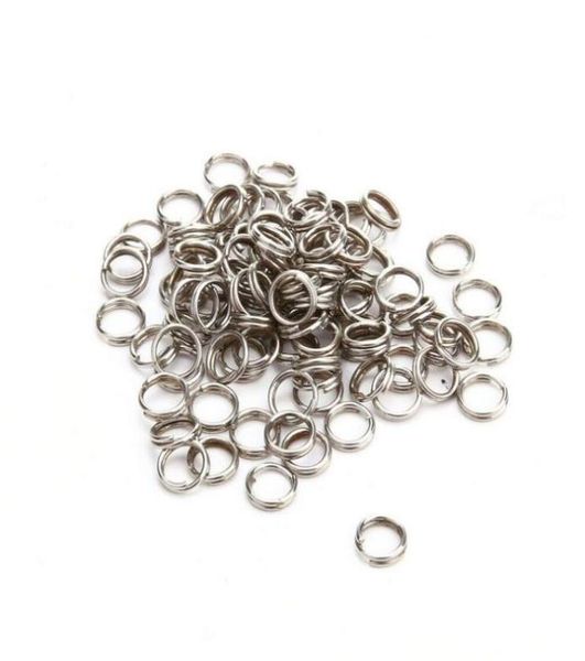 

1000pcs stainless steel fishing split rings heavy duty lure solid ring loop lures 7mm 150lbs1390486