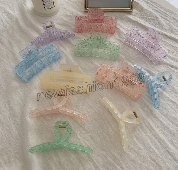 

korea large hairclips hair claws wash face hair grab cross hairclip claw clamp plastic clip headdress hair accessories for women9193126