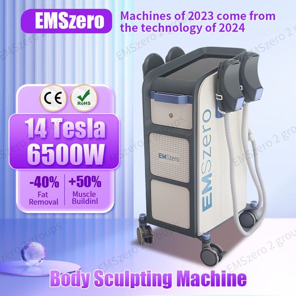 

2023 emszero 4handles neo rf nova electromagnetic muscle stimulator slim lose weight 14tesla 6500w 200hz sculpt body machine