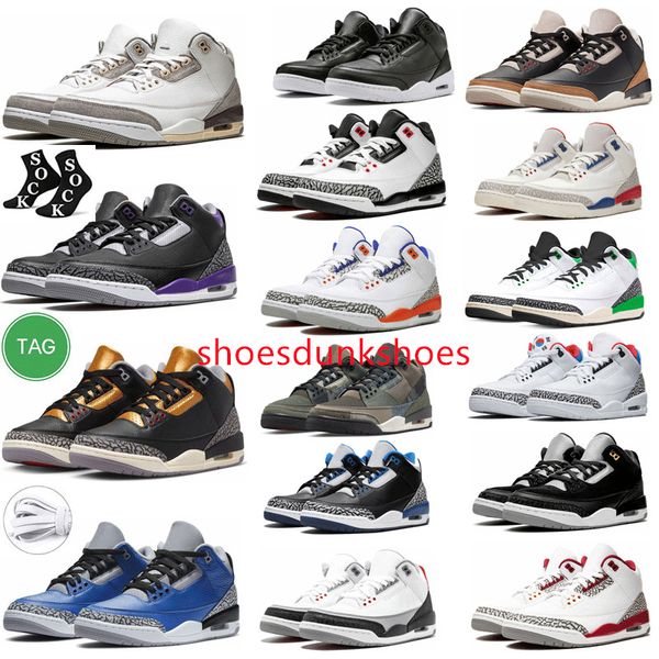 

jumpman 3 3s mens basketball shoes retro fire red neapolitan dark iris mocha muslin kumquat cardinal red black cement racer blue fragment un